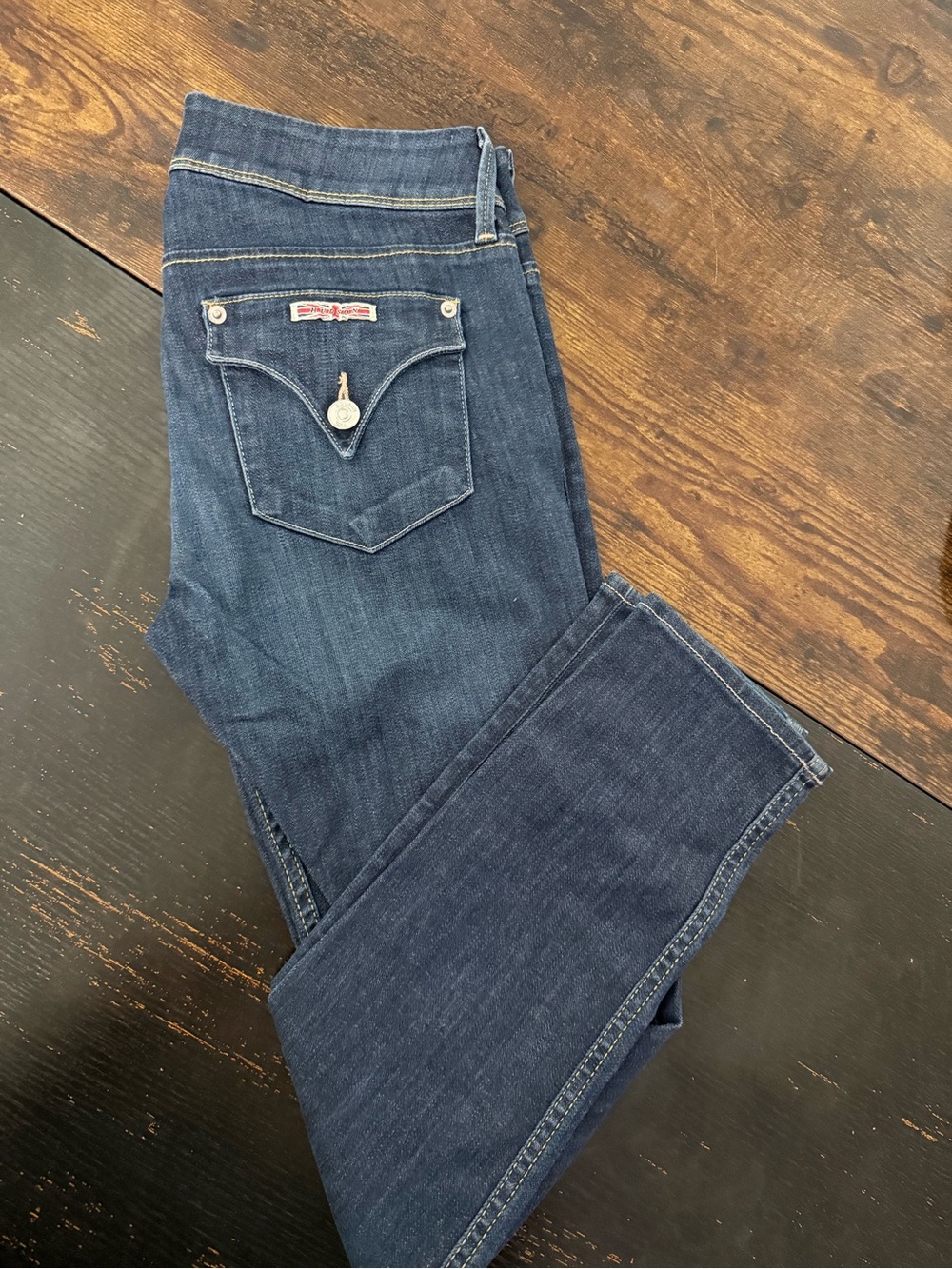 Hudson Jeans Women's Straight Leg Dark Indigo Denim